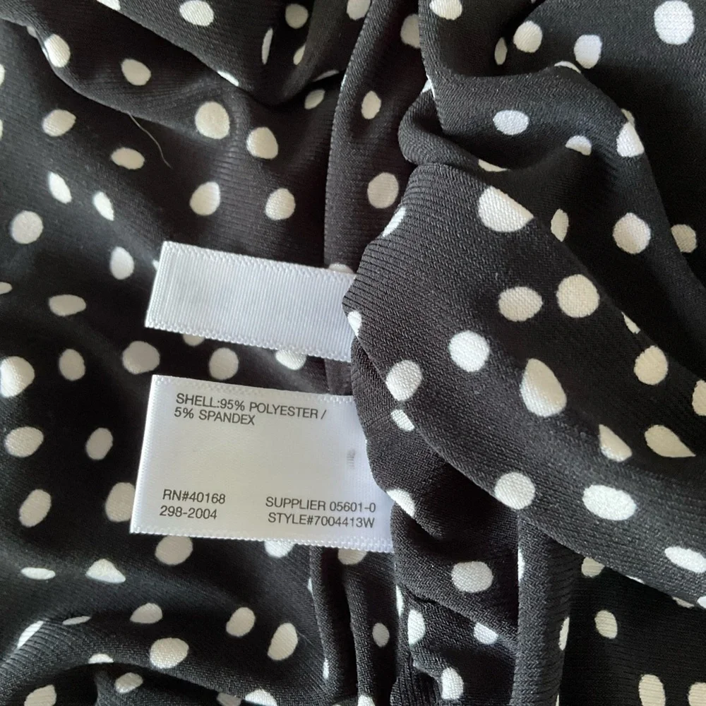 St. John's Bay reversable Black and White Bikini Top